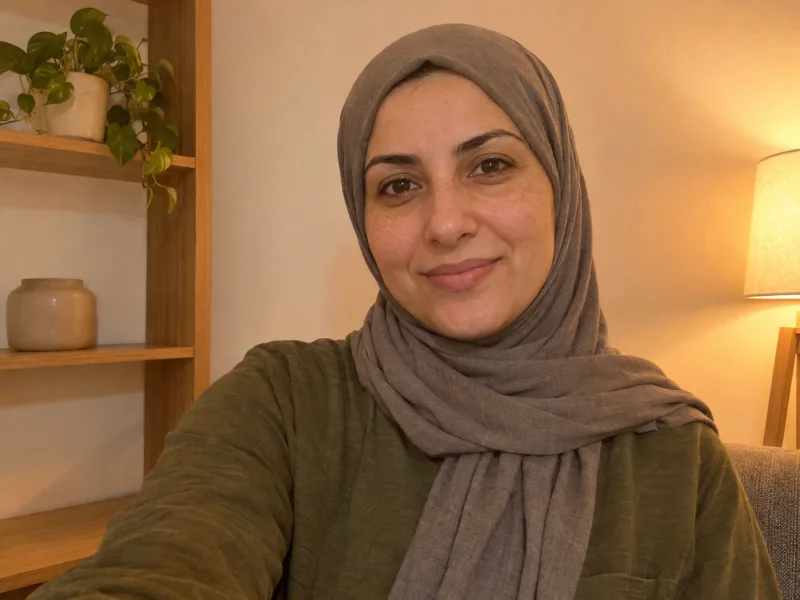 مدخل مولد لامرأة خيالية تحت إضاءة منزلية دافئة